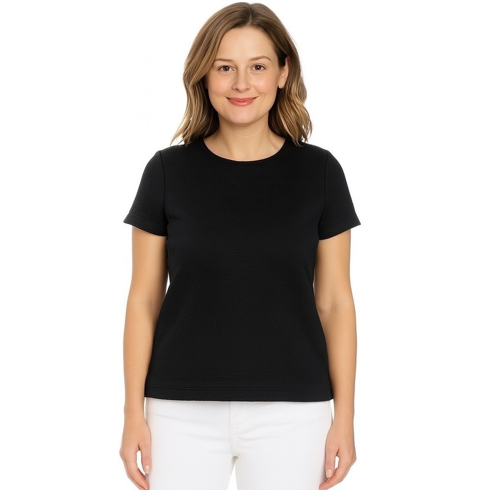 Ann Taylor Quilted Top, Black, Size SP